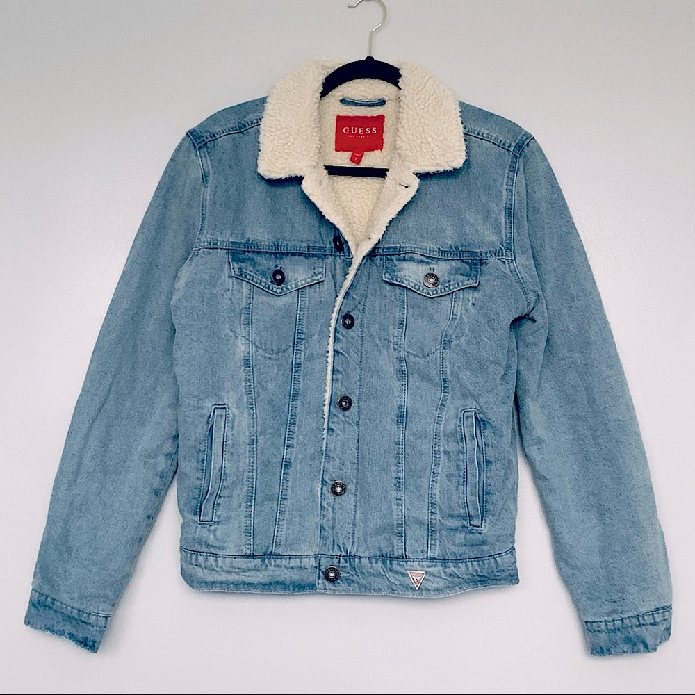 GUESS SKYES SHERPA DENIM JACKET